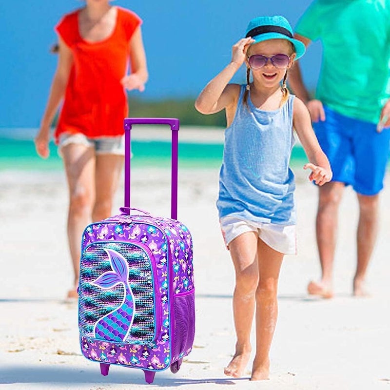 GXTVO Kids Suitcase with Wheels for Girls and Boys, Rolling Carry on Luggage for Toddler Children - Image 3